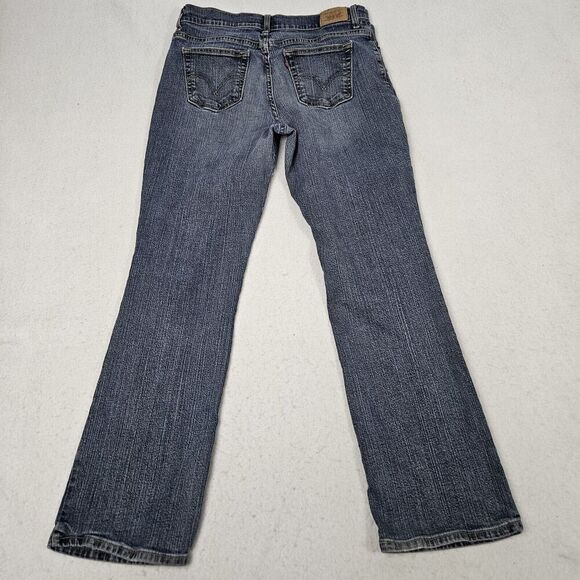 VTG Levis 550 Jeans Womens Size 12 Relaxed Bootcut Midrise Blue Denim READ DESCR - Picture 3 of 11